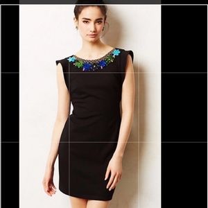 Anthropologie Bailey 44 embellished neck dress